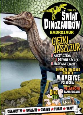 Świat Dinozaurów T.13 Hadrozaur. Autor: Opracowanie zbiorowe. SmakLiter.pl Okładka książki Świat Dinozaurów T.13 Hadrozaur