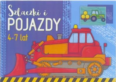 Szlaczki i pojazdy 4-7 lat. Autor: W.E. ''Literka. SmakLiter.pl Okładka książki Szlaczki i pojazdy 4-7 lat