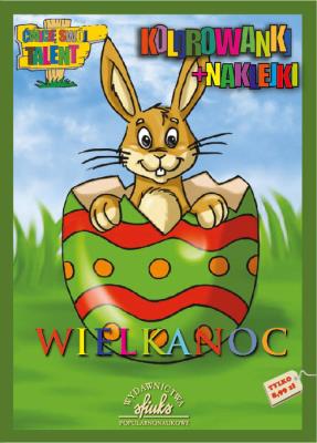 Okładka książki Wielkanoc - kolorowanki+naklejki