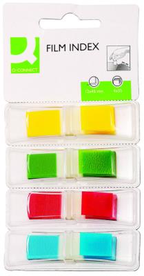 Zakładki indeksujące  PP, 12x45x4x35 blister, mix kol. Wydawca: Q-CONNECT. SmakLiter.pl Opakowanie Zakładki indeksujące  PP, 12x45x4x35 blister, mix kol