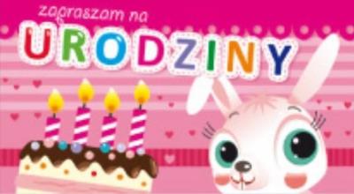 Opakowanie Zaproszenie urodzinowe - Królik (5szt) AVANTI