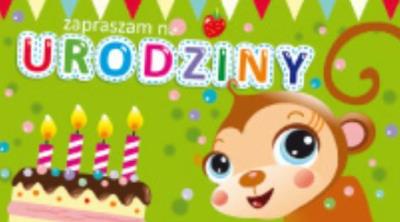 Opakowanie Zaproszenie urodzinowe - Małpka (5szt) AVANTI