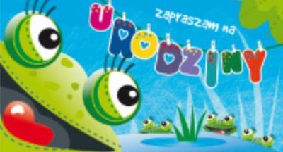 Opakowanie Zaproszenie urodzinowe - Żaba (5szt) AVANTI