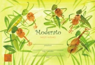 Zeszyt nutowy - Moderato. Wydawca: EUTERPE. SmakLiter.pl Opakowanie Zeszyt nutowy - Moderato