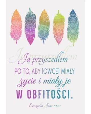 Opakowanie A Kartka składana - Ja przyszedłem po to...