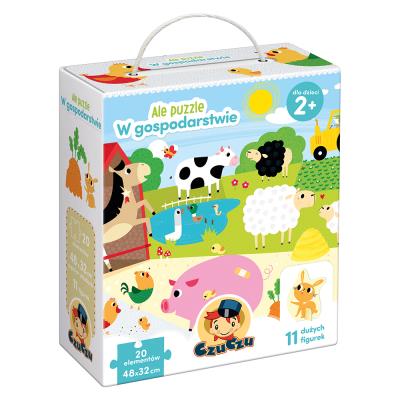 Ale puzzle W gospodarstwie. Wydawca: Bright Junior Media. SmakLiter.pl Opakowanie Ale puzzle W gospodarstwie