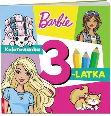 Okładka książki Barbie Kolorowanka 3-latka