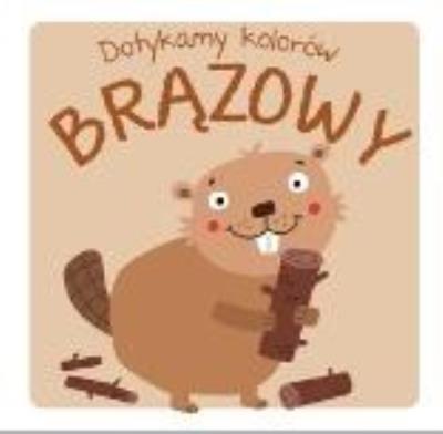 Dotykamy kolorów - Brązowy. Autor:   Praca zbiorowa. SmakLiter.pl Okładka książki Dotykamy kolorów - Brązowy