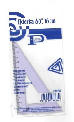 Opakowanie Ekierka 16cm 60 stopni PRATEL