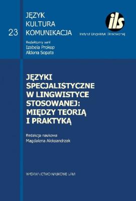 Opakowanie Języki specjalistyczne w lingwistyce stosowanej: między teorią i praktyką