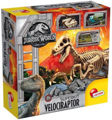 Opakowanie Jurassic World szkielet Velociraptora