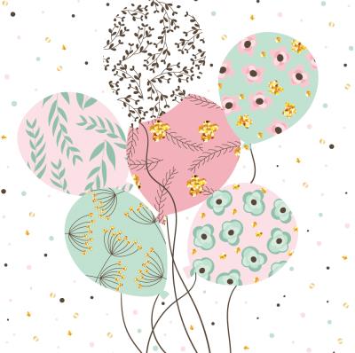 Opakowanie Karnet 155x155 - Balony