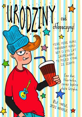 Opakowanie Karnet B6 Urodziny - Chłopak II