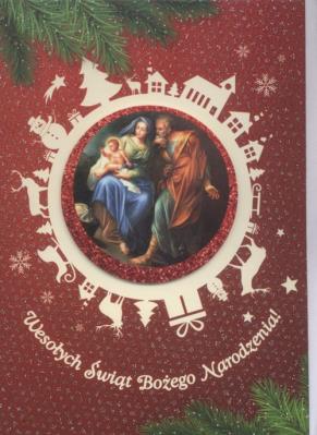 Opakowanie Karnet Boże Narodzenie 3D B6 3D-BNB 172306