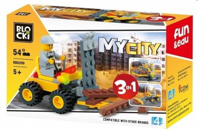 Opakowanie Klocki Blocki MyCity 3w1 54 el