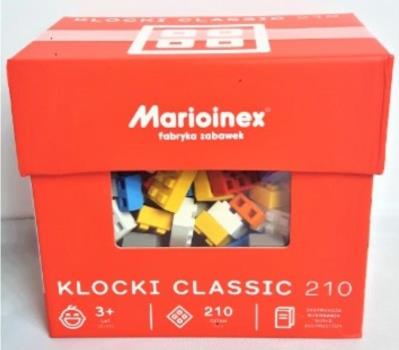 Opakowanie Klocki Classic 210 elementów