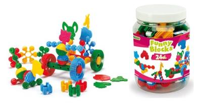 Opakowanie Klocki Funny słoik 24 sztuki