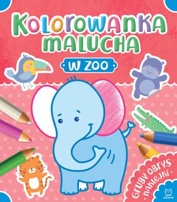Okładka książki Kolorowanka malucha. W zoo
