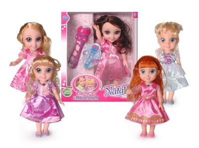 Zdjęcie produktu Lalka Natalia księżniczka z mikrofonem