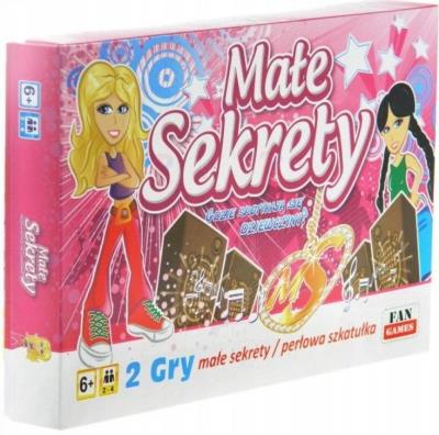 Małe sekrety + Perłowa szkatułka FAN. Wydawca: Fan. SmakLiter.pl Opakowanie Małe sekrety + Perłowa szkatułka FAN
