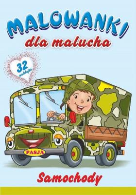 Malowanki dla malucha Samochody. Autor: Ernest Błędowski. SmakLiter.pl Okładka książki Malowanki dla malucha Samochody