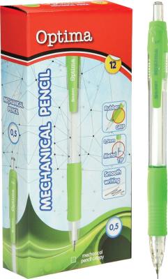Opakowanie Mechaniczny Ołówek OPTIMA Zielony Op. 12szt.