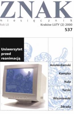 Okładka książki Miesięcznik ZNAK. Numer 537