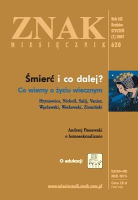 Okładka książki Miesięcznik ZNAK.  Numer 620