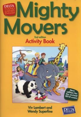 Mighty Movers Activity Book. Autor: Viv Lambert, Wendy Superfine. SmakLiter.pl Okładka książki Mighty Movers Activity Book