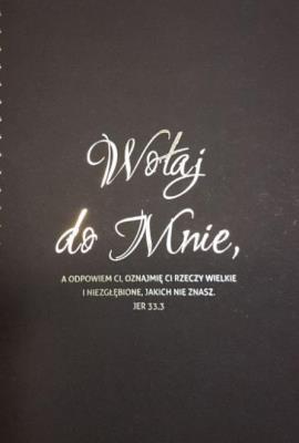 Opakowanie Mój dziennik -złocony czarny - Wołaj do mnie...