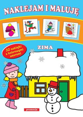 Okładka książki Naklejam i maluję - Zima