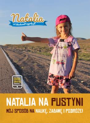 Natalia na pustyni. Autor: Natalia. SmakLiter.pl Okładka książki Natalia na pustyni