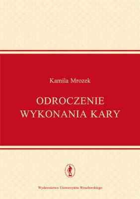 Okładka książki Odroczenie wykonania kary