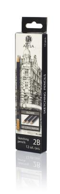Opakowanie Ołówek do szkicowania 2B Artea 12 sztuk