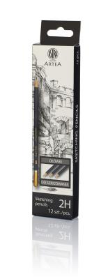 Opakowanie Ołówek do szkicowania 2H Artea 12 sztuk