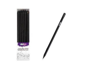 Opakowanie Ołówek z czarnego drewna z gumką hb op.36 szt.