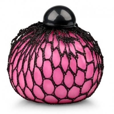 Opakowanie Perłowy gniotek w siatce 7cm różowy