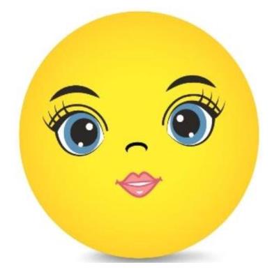 Opakowanie Piłka PVC 230 MM - Buźka 8