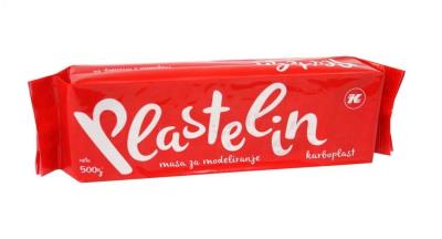 Opakowanie Plastelina czerwona 500g KARBON