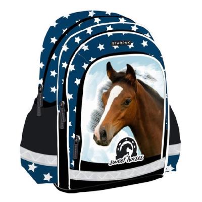 Plecak szkolny Horses. Wydawca: Starpak. SmakLiter.pl Opakowanie Plecak szkolny Horses