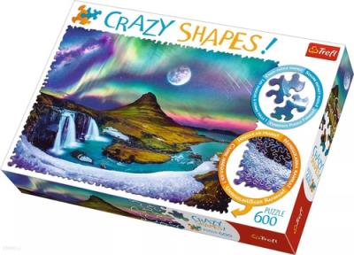 Opakowanie Puzzle 600 Crazy Shapes Zorza nad Islandią TREFL