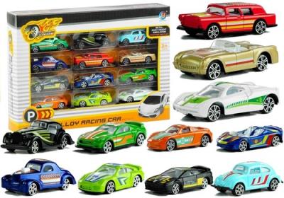 Opakowanie Resoraki Autka zestaw różne kolory 7 cm 12 sztuk