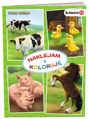 Okładka książki SCHLEICH Farm World Naklejam i koloruję