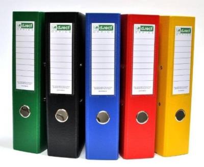 Opakowanie Segregator PVC 75 czarny D.RECT