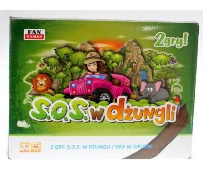SOS w dżungli + Gra w zielone FAN. Wydawca: Fan. SmakLiter.pl Opakowanie SOS w dżungli + Gra w zielone FAN
