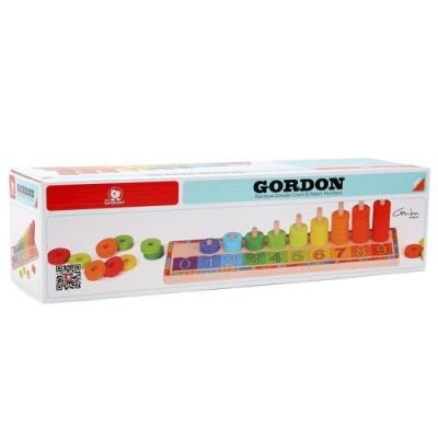 Opakowanie Top Bright tęczowe krążki Układanka drewniana Nauka liczenia