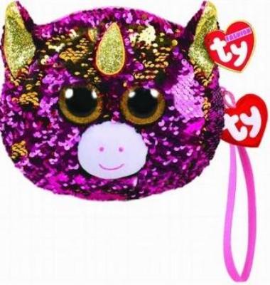 Opakowanie TY Fashion - cekinowa torba na nadgarstek Jednoroż