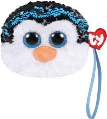 Opakowanie TY Fashion - cekinowa torba na nadgarstek Pingwin