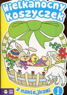 Okładka książki Wielkanocny koszyczek z naklejkami 1