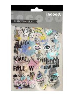 Opakowanie Zestaw naklejek Transparentnych Holo 6 arkuszy